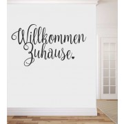 Willkommen Zuhause als Wandtattoo