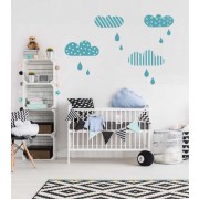 Regenwolken als Wandtattoo