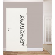 Wartezimmer Schriftzug als Wandtattoo