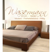 Wassermann+Eigenschaften als Wandtattoo