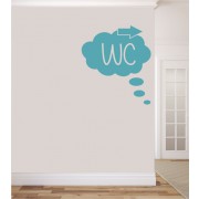 WC als Wandtattoo