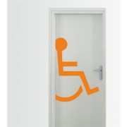 Behinderten WC 2 als Wandtattoo