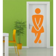 WC Damen als Wandtattoo