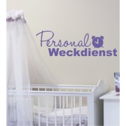 Personal Weckdienst als Wandtattoo