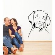 Weimaraner als Wandtattoo
