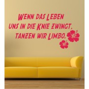 Wenn das Leben uns in die Knie zwingt ... als Wandtattoo