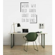 Wenn wir Geld haben 2 als Wandtattoo