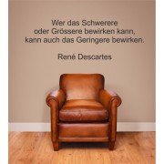 Wer das Schwerere... als Wandtattoo