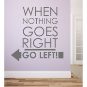 When nothing... als Wandtattoo