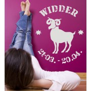 Motiv Widder als Wandtattoo