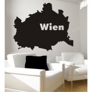 Umriss Wien als Wandtattoo