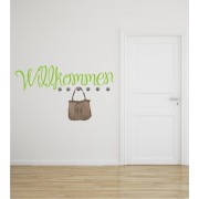 Willkommen als Wandtattoogarderobe