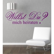Willst du mich heiraten als Wandtattoo