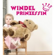 Windel Prinzessin als Wandtattoo