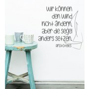 Wir können den Wind nicht als Wandtattoo