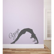 Yoga Brücke als Wandtattoo