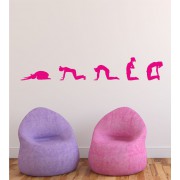 Yoga Formen als Wandtattoo 