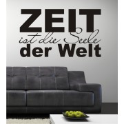 Zeit ist die Seele der Welt als Wandtattoo
