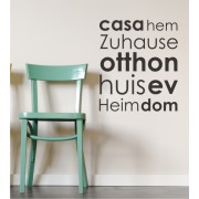 casa, hem, Zuhause... als Wandtattoo