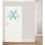 Zutritt verboten als Wandtattoo