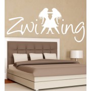 Zwilling mit Symbol als Wandtattoo
