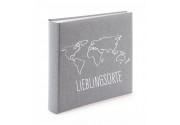 Album mit Weltkarte