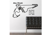 Abu Dhabi Rennstrecke als Wandtattoo 