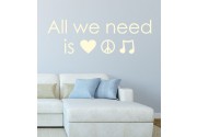 All we need.. als Wandtattoo