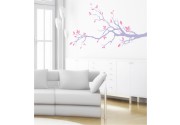 Ast mit Blättern als Wandtattoo 