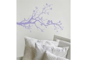 Ast mit Vögel als Wandtattoo 
