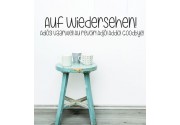 Auf Wiedersehen! in verschiedenen Sprachen als Wandtattoo
