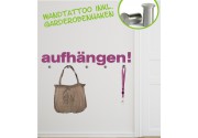 Aufhängen als Wandtattoogarderobe