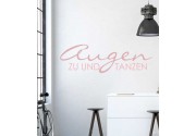 Augen zu... als Wandtattoo