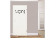 Ausgang als Schriftzug als Wandtattoo