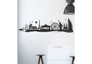 Weltstädte Skyline als Wandtattoo
