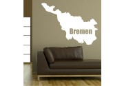 Umriss von Bremen als Wandtattoo 