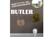 Butler als Wandtattoogarderobe