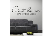 Cést la vie als Wandtattoo
