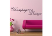 Champagner Lounge als Wandtattoo 