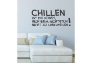 Chillen ist als Wandtattoo