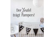 Der Teufel trägt Pampers als Wandtattoo