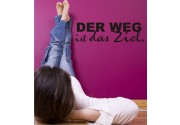 Der Weg ist... als Wandtattoo 