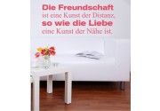 Die Freundschaft ist... als Wandtattoo 