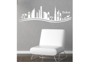 Skyline von Dubai als Wandtattoo 