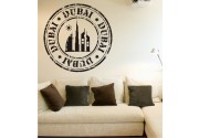 Stempel von Dubai als Wandtattoo 