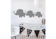 Elefantenfamilie als Wandtattoo