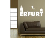 Schriftzug Erfurt als Wandtattoo 