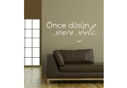 Önce düsün als Wandtattoo 
