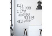 Essen Backen Schlemmen als Wandtattoo