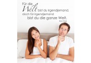 Für die Welt.. als Wandtattoo 